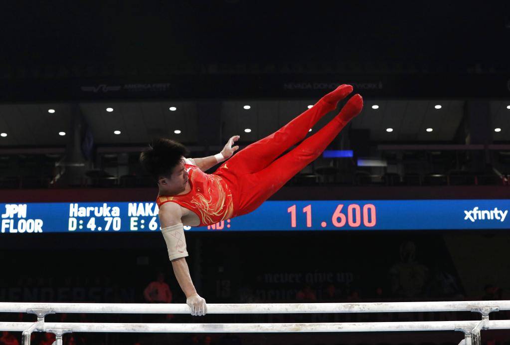 中国队夺得“美国杯”体操混合团体赛冠军